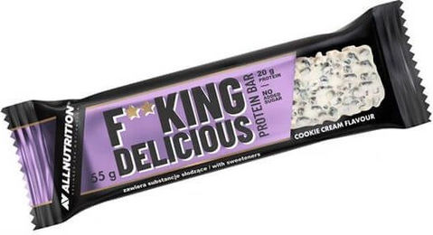 Allnutrition Fitking Proteinriegel Cookies & Cream zuckerfrei – Bild 1 von 1