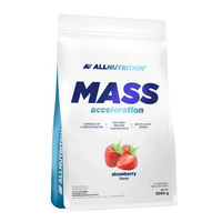 Produktbild von Allnutrition Mass Acceleration Gainer Kohlenhydrat- und Protein Pulver Erdbeere glutenfrei 3000g