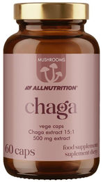 Allnutrition Mushrooms Chaga Kapseln Vegan 60 Stück – Bild 1 von 2