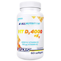 Produktbild von Allnutrition Vitamin D3 4000 und K2 Kapseln 60 Stück