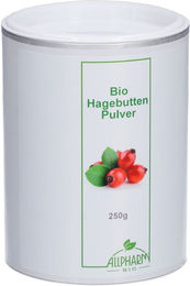 Allpharm Bio Hagebutten Pulver vegan glutenfrei laktosefrei – Bild 1 von 1