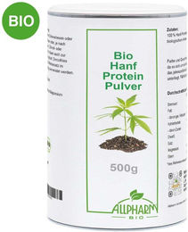 Allpharm Bio Hanf Protein Pulver vegan neutral 500 g – Bild 1 von 1