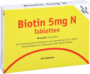ALLPHARM Biotin 5 mg Tabletten 150 Stück – Bild 1 von 1