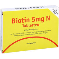 Produktbild von ALLPHARM Biotin 5 mg Tabletten 150 Stück