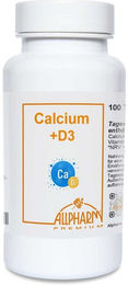 ALLPHARM Calcium + D3 Tabletten mit Calcium Carbonat 100 Stück – Bild 1 von 1