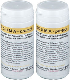 ALLPHARM Curcuma Protect Kapseln mit standardisiertem Extrakt vegetarisch 180 Stück – Bild 1 von 1