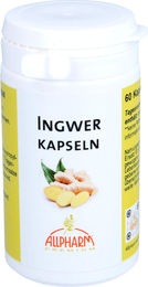 Allpharm Ingwer Kapseln 300 mg, 60 Stück, vegan, gluten- und laktosefrei – Bild 1 von 1