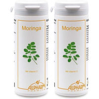 Produktbild von ALLPHARM Moringa Kapseln vegan glutenfrei laktosefrei 180 Stück