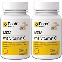 Produktbild von Allpharm MSM mit Vitamin C Kapseln mit natürlichem Vitamin C aus Acerola und Hagebutte