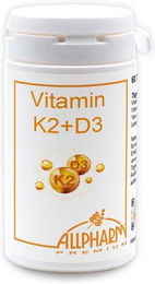 Allpharm Premium Vitamin K2 + D3 Tabletten vegan glutenfrei laktosefrei 60 Stück – Bild 1 von 1