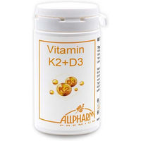Produktbild von Allpharm Premium Vitamin K2 + D3 Tabletten vegan glutenfrei laktosefrei 60 Stück