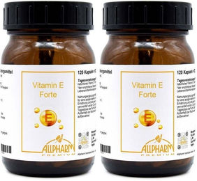 ALLPHARM Vitamin E Forte Kapseln vegan glutenfrei laktosefrei 240 Stück – Bild 1 von 1