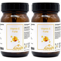 Produktbild von ALLPHARM Vitamin E Forte Kapseln vegan glutenfrei laktosefrei 240 Stück
