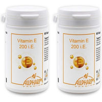 Produktbild von ALLPHARM Vitamin E Premium 200 I.E. Kapseln 120 Stück glutenfrei und laktosefrei