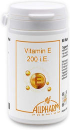 ALLPHARM Vitamin E Premium 200 IE Kapseln glutenfrei und laktosefrei 60 Stück – Bild 1 von 1