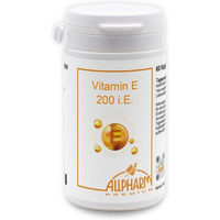 Produktbild von ALLPHARM Vitamin E Premium 200 IE Kapseln glutenfrei und laktosefrei 60 Stück