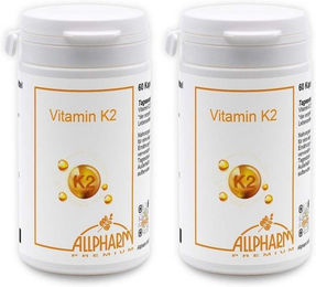 ALLPHARM Vitamin K2 MK7 200 µg Kapseln vegan glutenfrei laktosefrei 60 Stück – Bild 1 von 1