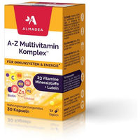 Produktbild von Almadea A-Z Multivitamin Komplex mit Zink, Biotin und Selen in Kapseln, glutenfrei, laktosefrei und zuckerfrei