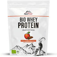 Produktbild von AlpenPower Bio Whey Protein Konzentrat Apfelstrudel Pulver ohne Zusatzstoffe