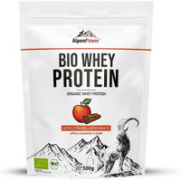 Produktbild von AlpenPower Bio Whey Protein Konzentrat Apfelstrudel Pulver ohne Zusatzstoffe