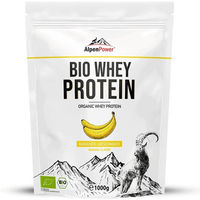 Produktbild von AlpenPower Bio Whey Protein Konzentrat Banane Pulver ohne Zusatzstoffe