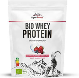 AlpenPower Bio Whey Protein Konzentrat Beeren-Mix Pulver ohne Zusatzstoffe – Bild 1 von 1