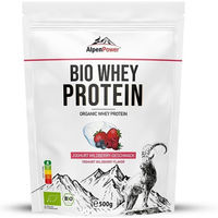 Produktbild von AlpenPower Bio Whey Protein Konzentrat Beeren-Mix Pulver ohne Zusatzstoffe