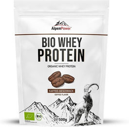 AlpenPower Bio Whey Protein Konzentrat Kaffee Pulver ohne Zusatzstoffe – Bild 1 von 1