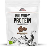 Produktbild von AlpenPower Bio Whey Protein Konzentrat Kaffee Pulver ohne Zusatzstoffe