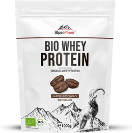 AlpenPower Bio Whey Protein Konzentrat Kaffee Pulver ohne Zusatzstoffe – Bild 1 von 1