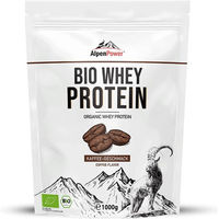Produktbild von AlpenPower Bio Whey Protein Konzentrat Kaffee Pulver ohne Zusatzstoffe