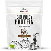 Produktbild von AlpenPower Bio Whey Protein Konzentrat Kokos Pulver ohne Zusatzstoffe