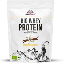AlpenPower Bio Whey Protein Konzentrat Pulver Vanille ohne Zusatzstoffe – Bild 1 von 1