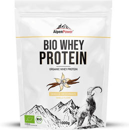 AlpenPower Bio Whey Protein Konzentrat Vanille Pulver ohne Zusatzstoffe – Bild 1 von 1