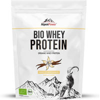Produktbild von AlpenPower Bio Whey Protein Konzentrat Vanille Pulver ohne Zusatzstoffe