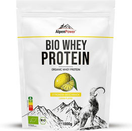 AlpenPower Bio Whey Protein Konzentrat Zitrone Pulver ohne Zusatzstoffe – Bild 1 von 1