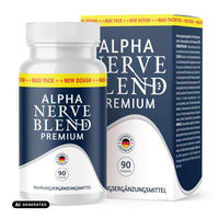 Produktbild von Alpha Edge Premium Anti-Stress-Komplex Kräuter-Komplex Kapseln glutenfrei und laktosefrei 90 Kapseln