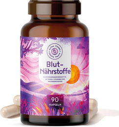 Alpha Foods Blutnährstoffe Kapseln mit Eisen, Vitamin B6, Vitamin B12, Folate und Vitamin C vegan – Bild 1 von 2