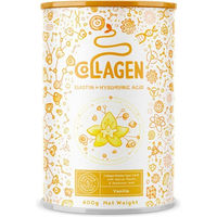 Produktbild von ALPHA FOODS Kollagen Elastin und Hyaluronsäure Pulver Vanille zuckerfrei und glutenfrei