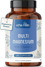 Alpha Foods Multi-Magnesium Komplex Kapseln vegan 180 Stück – Bild 1 von 2