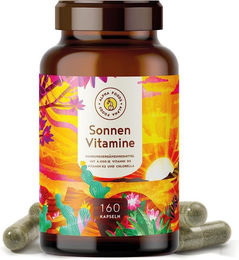 ALPHA FOODS Vitamin D3 und K2 mit pflanzlichen Omega 3 Fettsäuren 4000 IE Kapseln 160 Stück ohne Zusatzstoffe – Bild 1 von 2