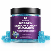 Produktbild von AlphaBear Kreatin Monohydrat Gummis Blaubeere vegan 90 Stück