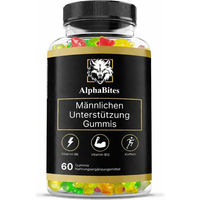 Produktbild von Alphabites Gummis für Männer 60 Stück