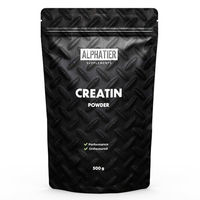 Produktbild von Alphatier Creatin Monohydrat Pulver 500g - Vegan und ohne Zusatzstoffe