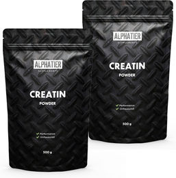 Alphatier Creatin Monohydrat Pulver glutenfrei fettfrei zuckerfrei ohne Zusatzstoffe – Bild 1 von 2