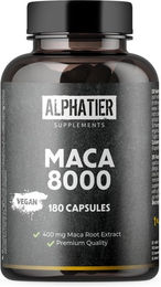 Alphatier Maca Kapseln vegan ohne Zusatzstoffe glutenfrei und laktosefrei 180 Stück – Bild 1 von 3
