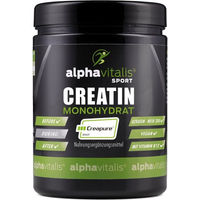 Produktbild von Alphavitalis Creapure Creatin Monohydrat Pulver vegan 500g