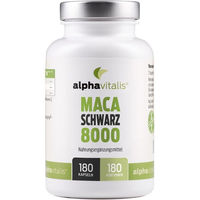 Produktbild von Alphavitalis Maca Schwarz Vegan Kapseln