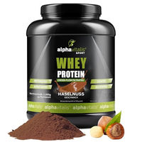 Produktbild von alphavitalis SPORT Whey Protein Konzentrat Pulver Haselnuss glutenfrei vegetarisch 1 kg