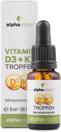 Alphavitalis Vitamin D3 K2 Tropfen – Bild 1 von 4